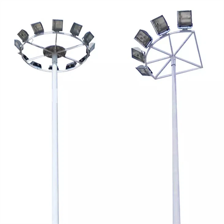 Galvanized Steel High Mast Street Light Pole