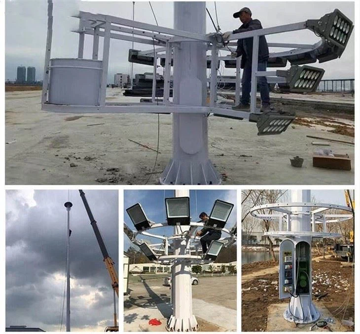 Outdoor High Mast Flood Light Pole