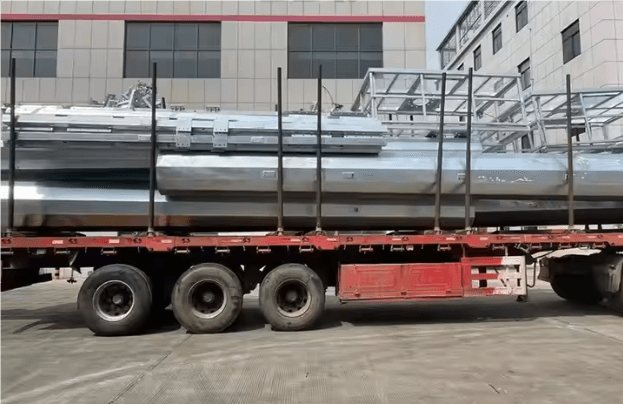 Galvanized Steel Tubular Tower Pole