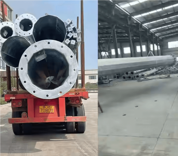 Galvanized Tower Pole